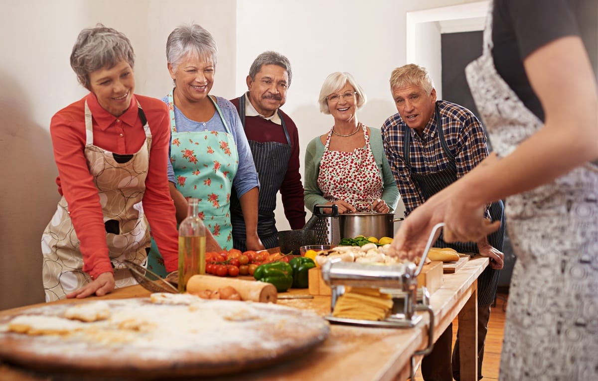 Cooking and baking-creative activities for seniors